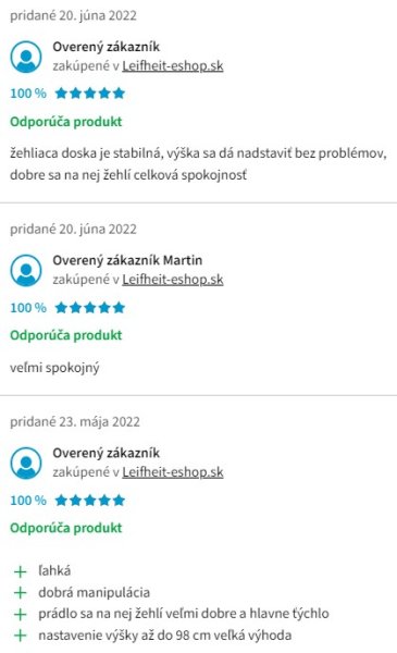 Recenzie a skúsenosti so žehliacou doskou Leifheit AirBoard Premium M Plus NF