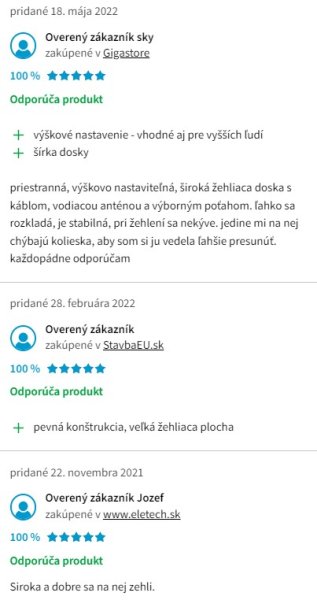 Recenzie a skúsenosti so žehliacou doskou Vileda Total Reflect Plus