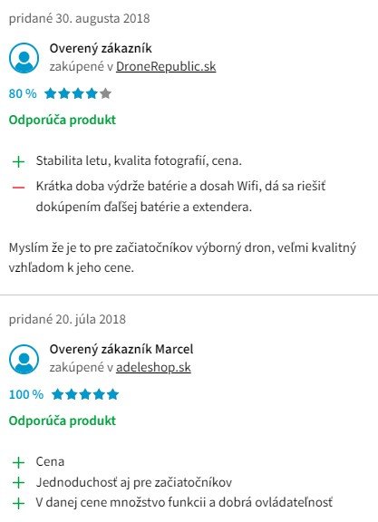 Recenzie a skúsenosti s dronom Ryze Tech Tello