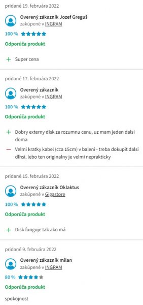 Recenzie a skúsenosti s externým diskom Verbatim Store 'n' Go