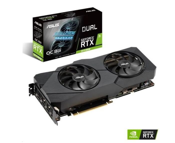 Balenie grafickej karty Asus DUAL-RTX2070S-O8G-EVO