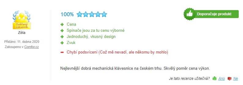 Recenzie a skúsenosti s hernou klávesnicou Gigabyte Force K81 GK-FK81RE-US
