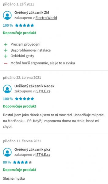 Recenzie a skúsenosti s počítačovou myšou Apple Magic Mouse 2