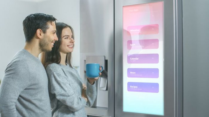 Inteligentné technológie nájdeme najmä pri americkej chladničke.