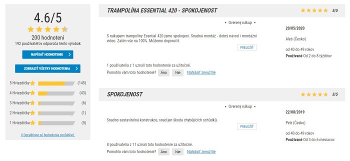 Recenzie a skúsenosti s trampolínou Domyos Essential 420