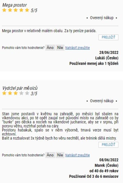 Recenzie a skúsenosti so stanom Quechua Arpenaz 4.1