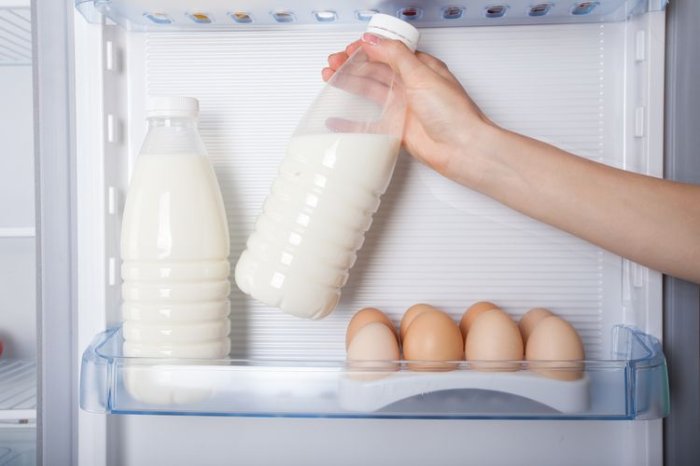 Skladovanie mlieka v chladničke