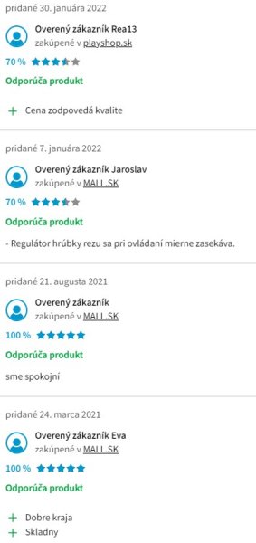 Recenzie a skúsenosti s elekrickým krájačom Sencor SFS 1000