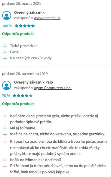 Recenzie a skúsenosti s mini práčkou Adler AD 8051