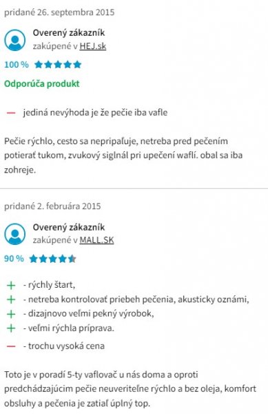 Recenzie a skúsenosti s vaflovačom Graef WA 80