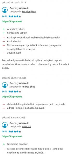 Recenzie a skúsenosti s inhalátorom Laica MD6026