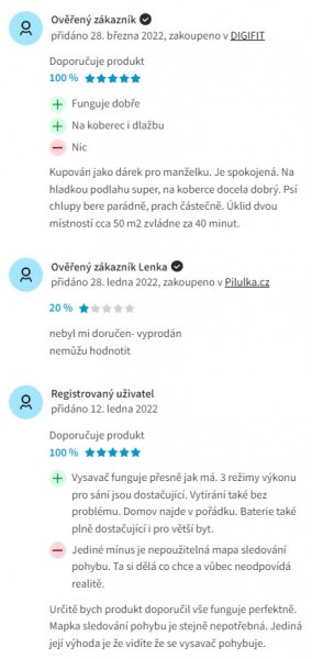 Recenzie a skúsenosti s robotickým vysávačom ETA Nico 2219 90000