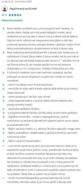 Recenzie a skúsenosti s telefónom myPhone Hammer Energy 2