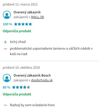 Skúsenosti a recenzie s umývačkou riadu Bosch SKS51E32EU