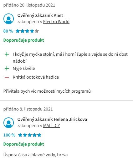 Recenzie a skúsenosti s umývačkou riadu Candy CDCP 8