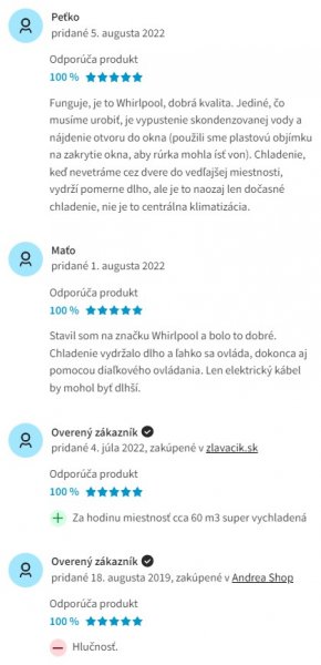 Recenzie a skúsenosti s mobilnou klimatizáciou Whirlpool PACW29HP