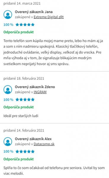 Recenzie a skúsenosti s mobilom pre seniorov Evolveo EasyPhone XD