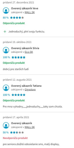 Recenzie a skúsenosti s mobilom pre seniorov myPhone Halo Easy