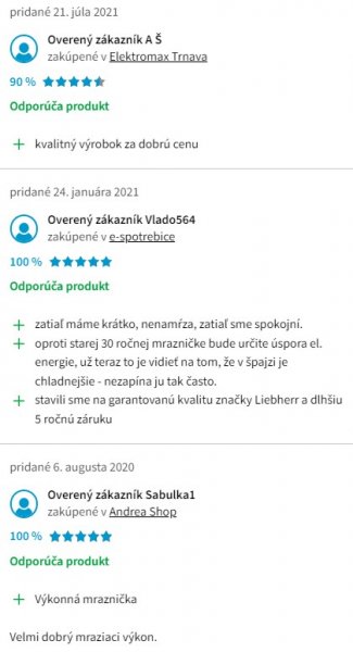 Recenzie a skúsenosti s mrazničkou Liebherr GN 2323