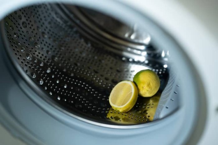 Čistenie práčky kyselinou citrónovou